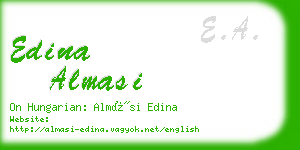 edina almasi business card